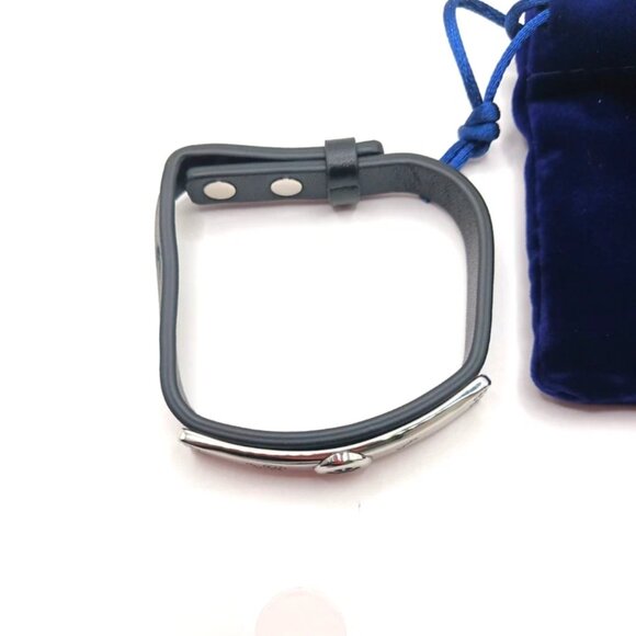 Pet Dog Black Leather Bracelet-New With Dust Bag - Picture 4 of 8